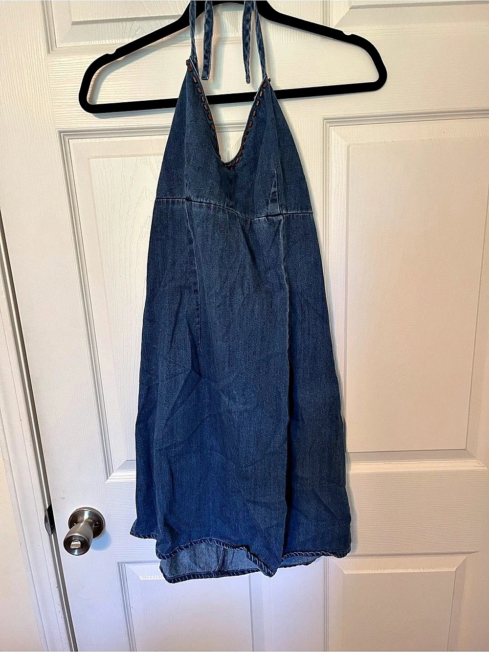 Route 66 Denim Halter Mini Dress Size 10